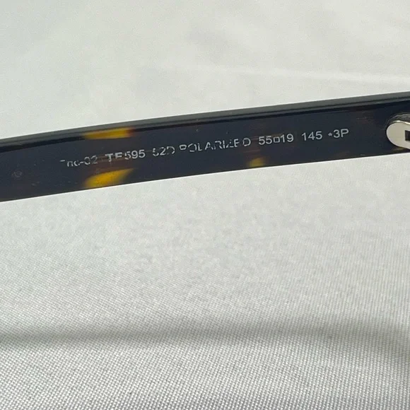 Tom Ford Eric-02 Polarized Sunglasses TF595 52D Tortoise Shell 55 19 145